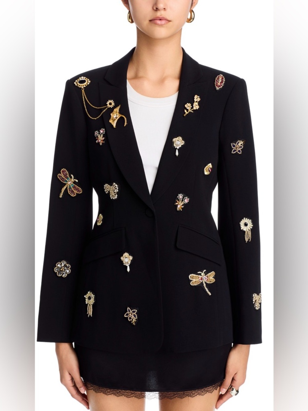 Cinq a Sept Cheyenne Brooches Blazer - Picture 8 of 13